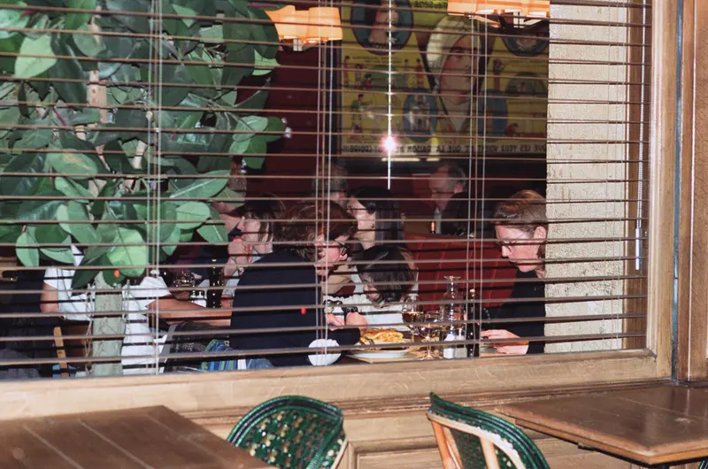 Through the blinds