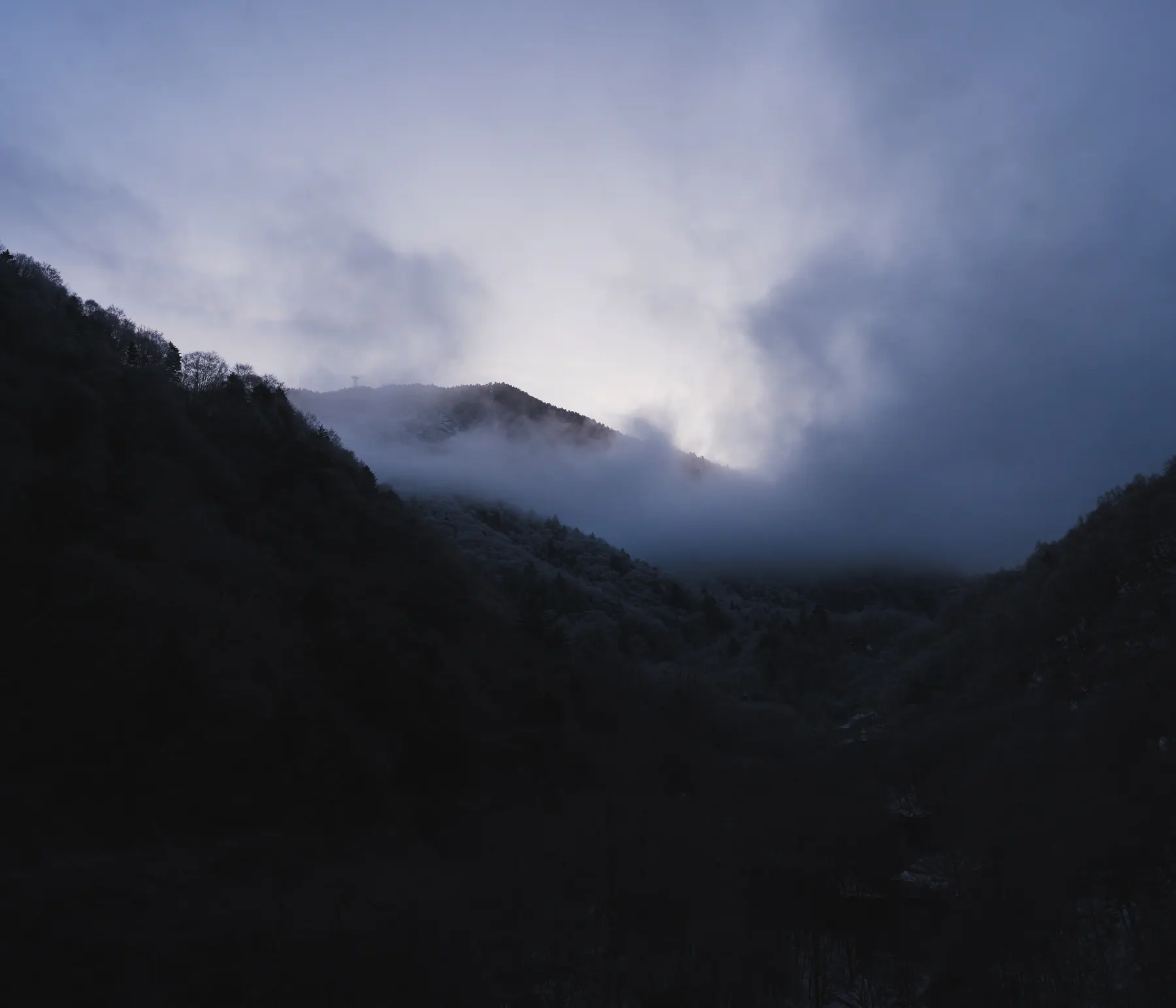 Clouds rolling in